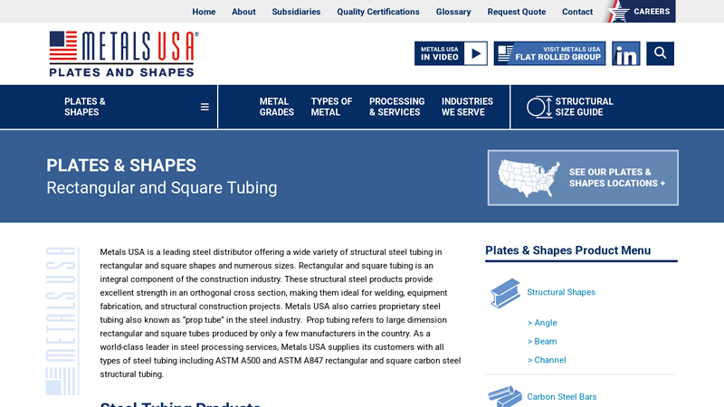 Rectangular and Square Tubing