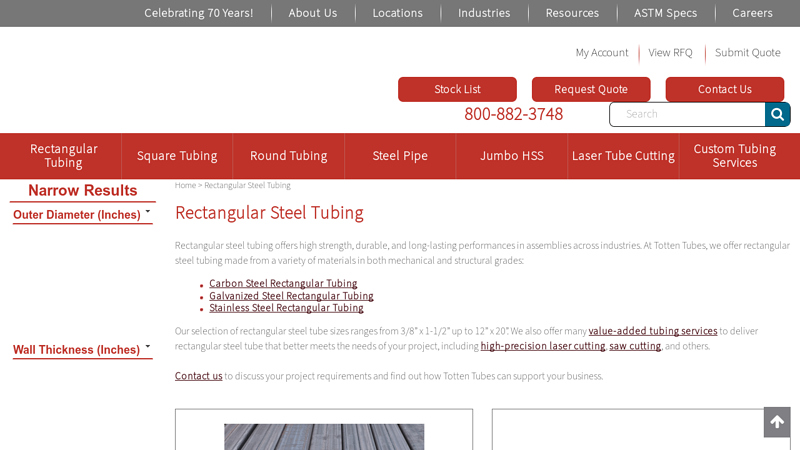 Rectangular Steel Tubing Supplier