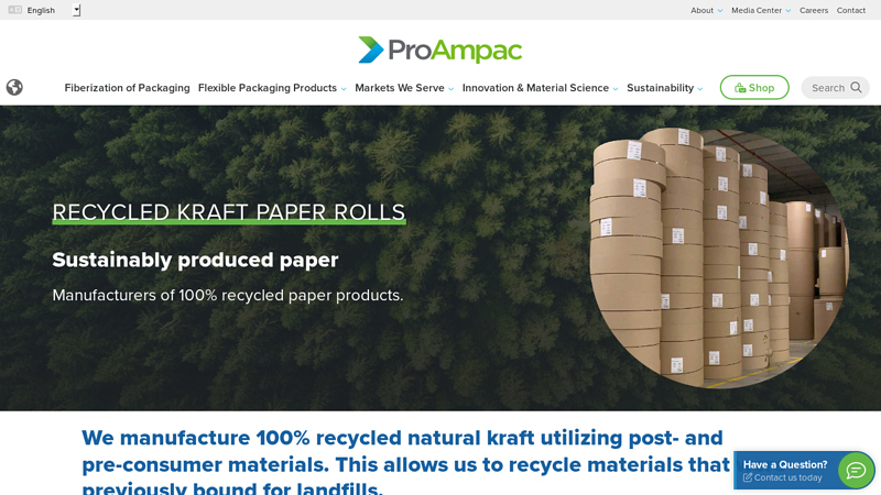 Recycled Kraft Paper Rolls