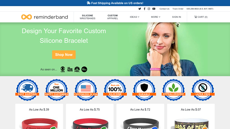 Reminderband: Silicone Bracelets & Custom Bracelets