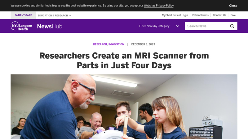 Researchers Create an MRI Scanner from Parts in Just Four Days