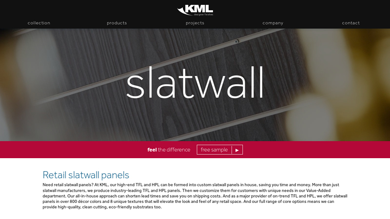 Retail Slatwall Panels