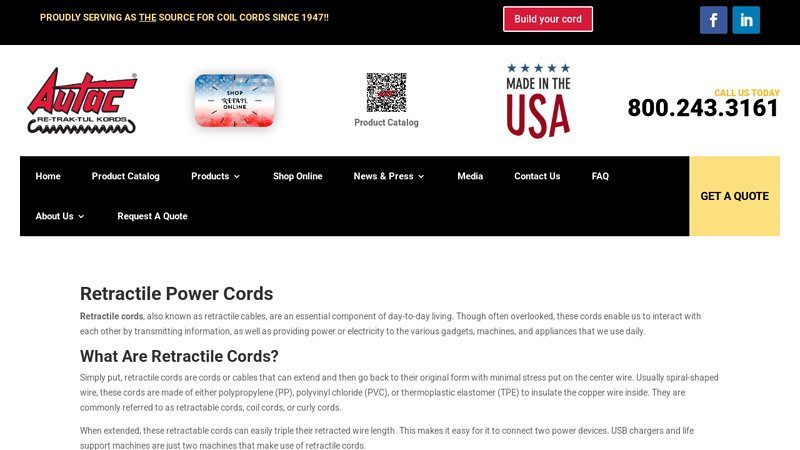 Retractile Power Cords