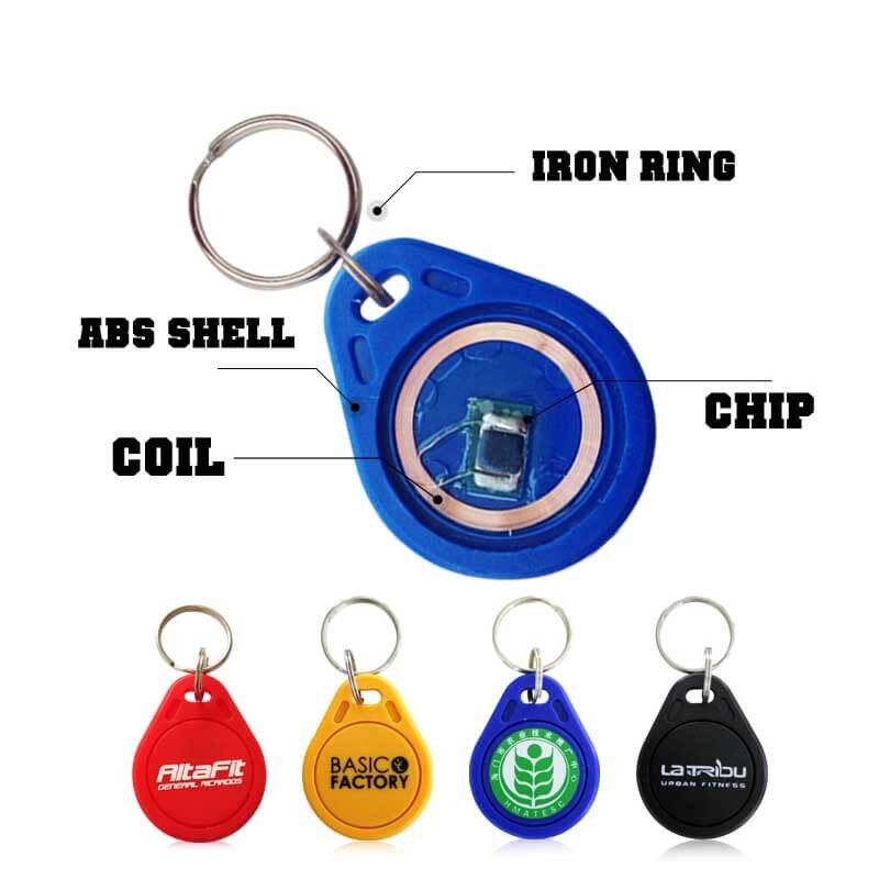 RFID Key Fob , Custom RFID Keychain ID Keychain Company