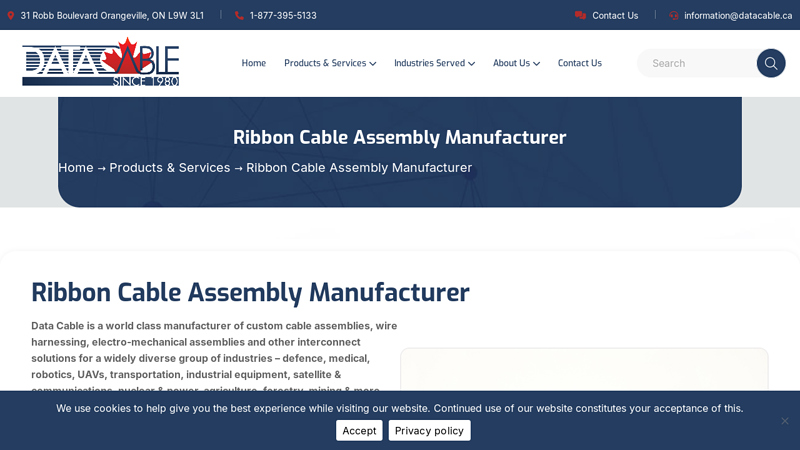 Ribbon Cable Assembly Manufacturer