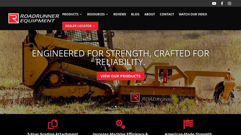 Roadrunner Equipment: Skid Steer Attachments & Heavy
