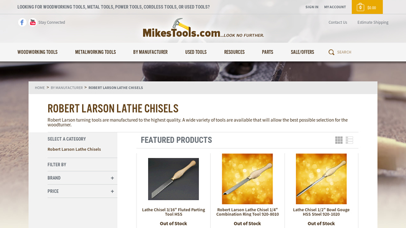 Robert Larson Lathe Chisels