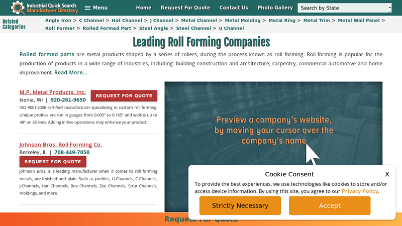 Roll Forming Companies
