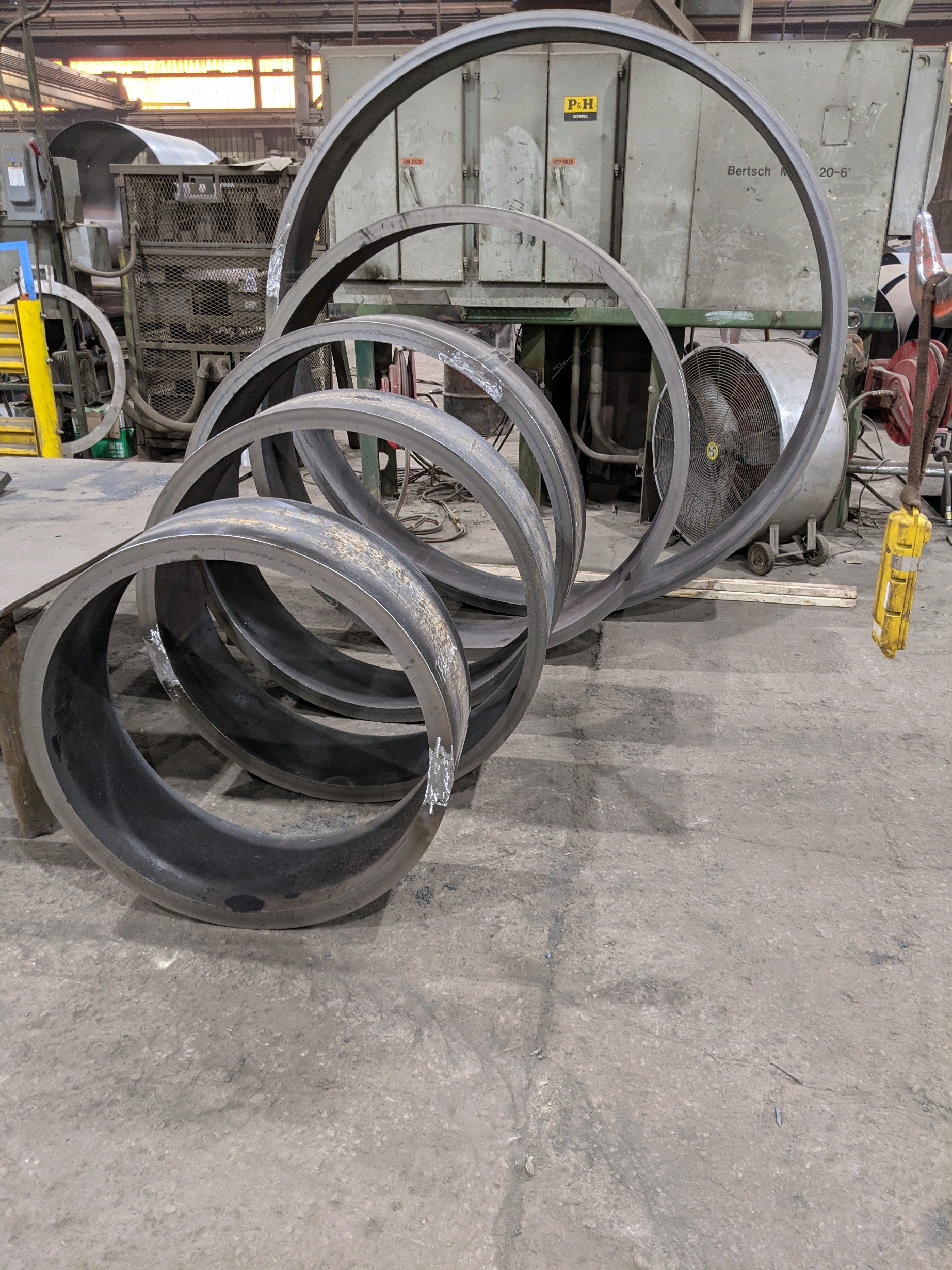 Rolled & Welded Steel Rings Fabrication