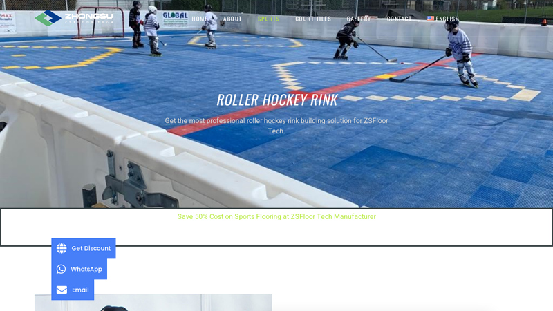 Roller Hockey Rink Floor Tiles