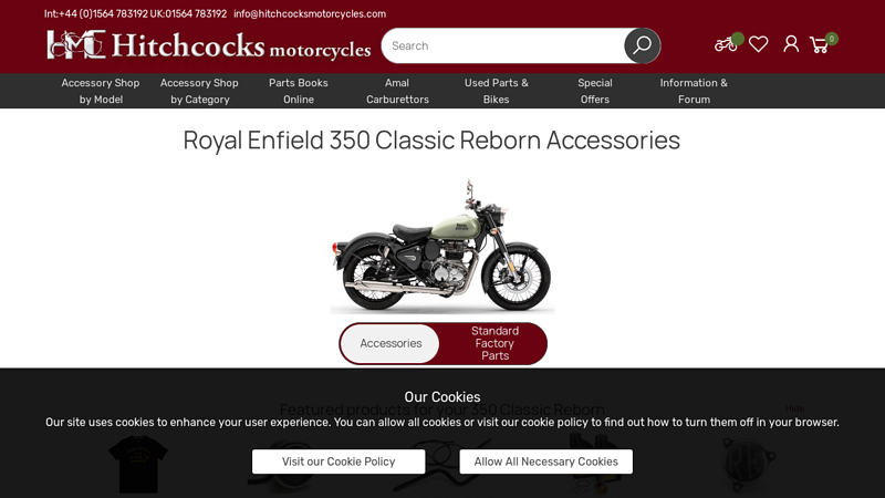 Royal Enfield 350 Classic Reborn Accessories