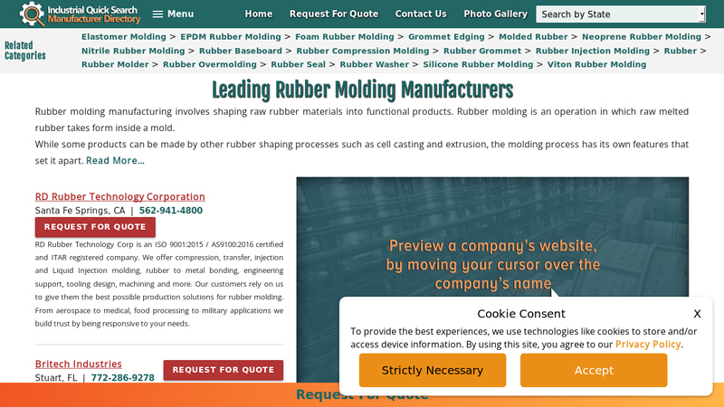 Rubber Molding Companies