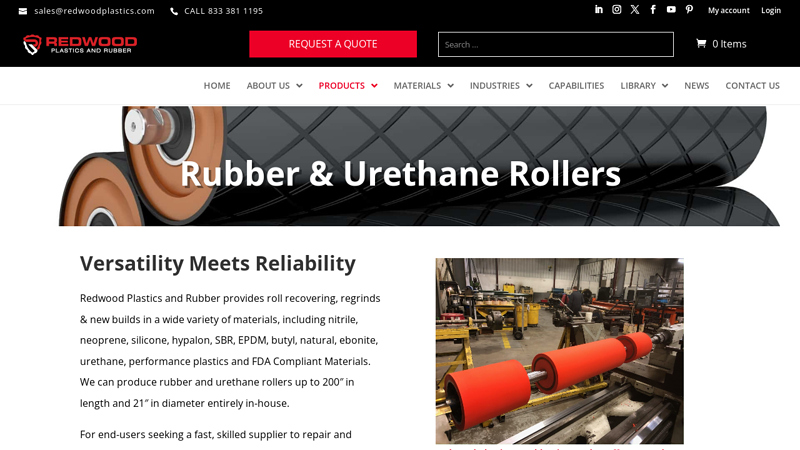 Rubber & Urethane Rollers