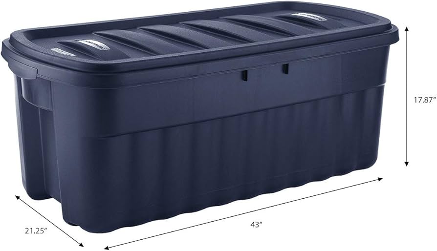 Rubbermaid RMRT50000 Roughneck Jumbo Storage Box, 50 ...
