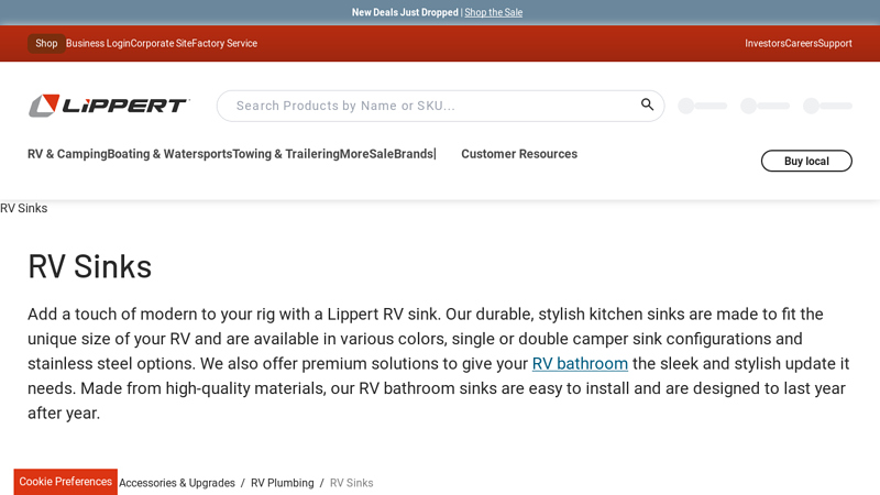 RV Sinks for Practical and Efficient Water Use