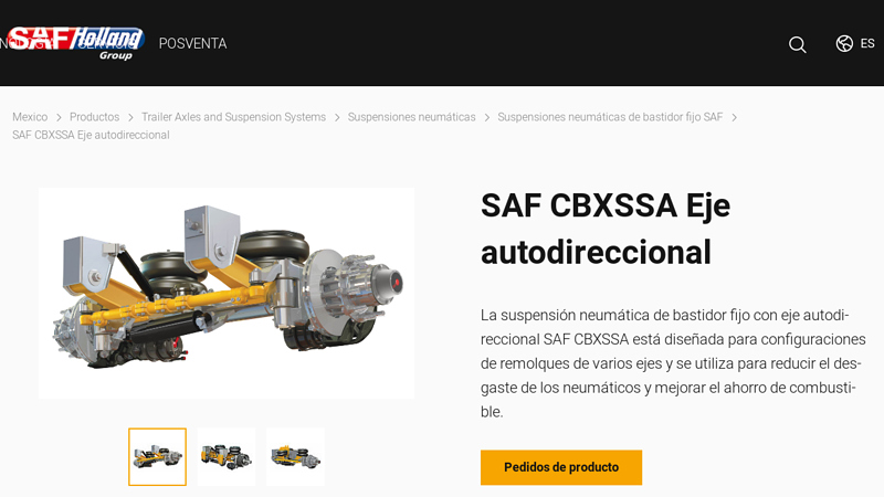 SAF CBXSSA Eje autodireccional