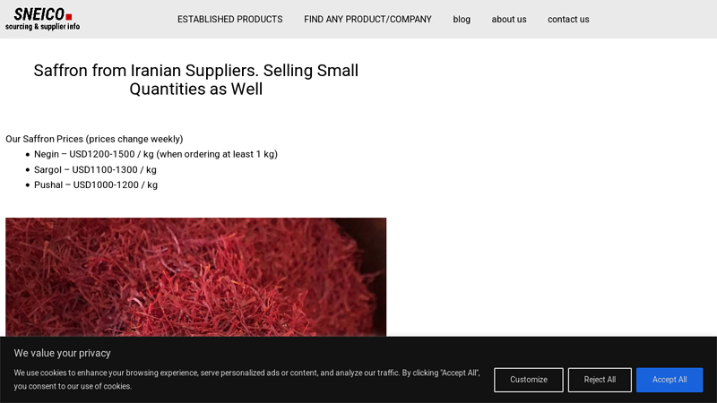 saffron from iran