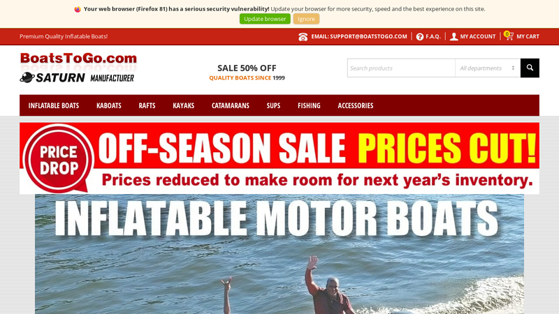 Saturn Inflatable Boats for Sale
