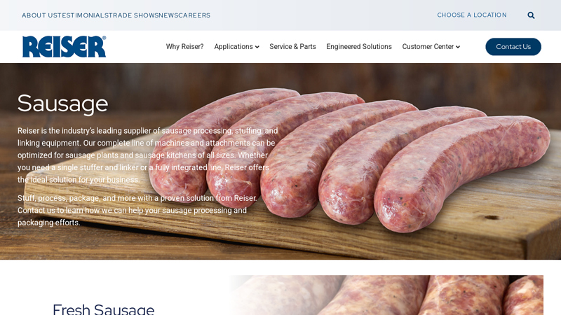 Sausage Processing Equipment Solutions for your business