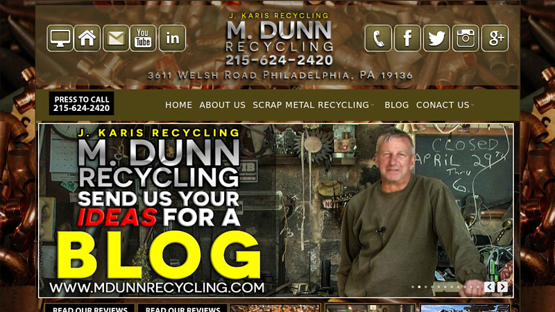 Scrap Metal Prices Philadelphia MDunn Recycling Center