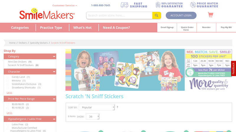 Scratch 'N Sniff Stickers