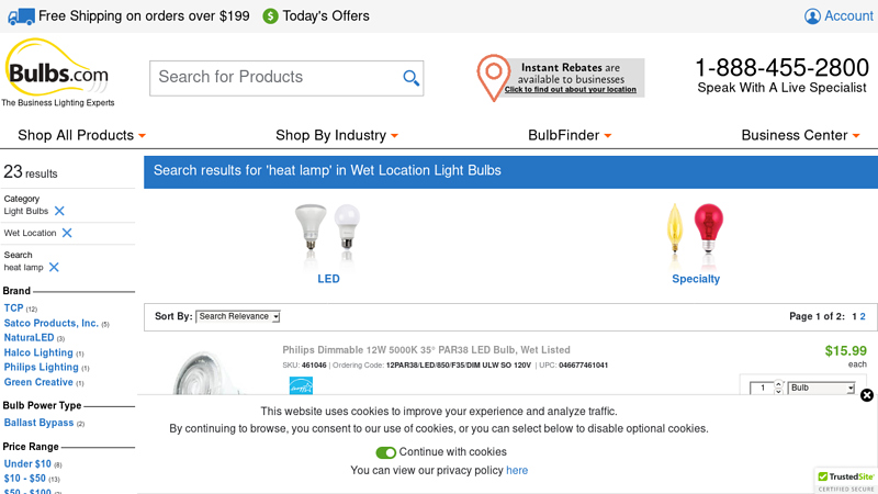 Search results for 'heat lamp' in Wet Location Light Bulbs