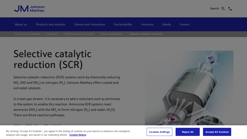 Selective catalytic reduction (SCR)