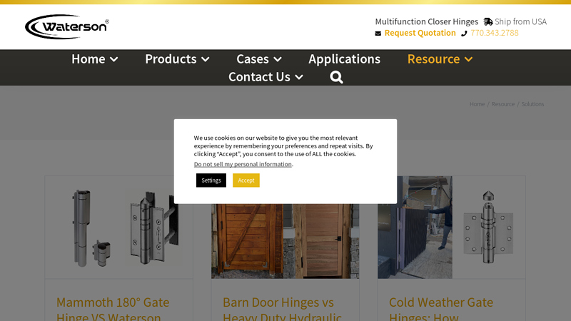 Self Closing Door Hinge Solutions