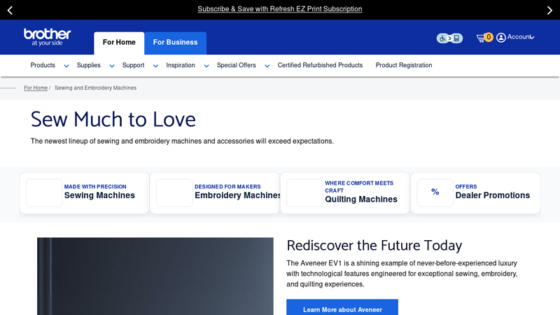 Sewing and Embroidery Machines