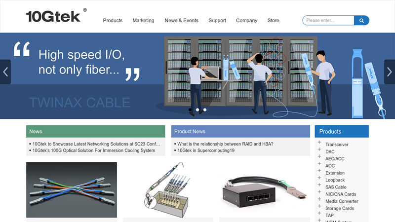 SFP+, XFP, QSFP+, DAC Twinax Cable 10Gtek Transceivers Co., Ltd