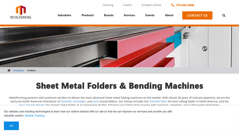 Sheet Metal Folders & Bending Machines