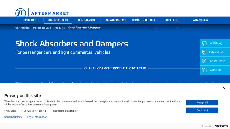 Shock Absorbers and Dampers for Passenger Cars ...