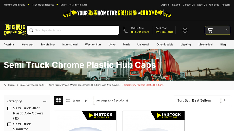 Shop Chrome Plastic Hub Caps