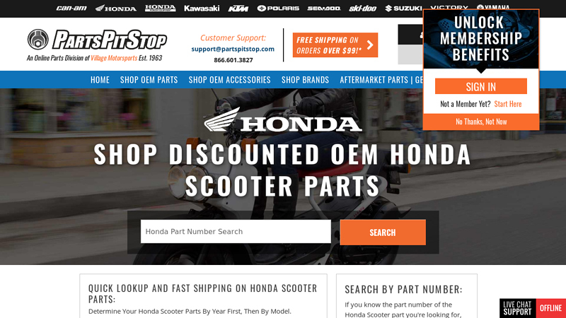 Shop Discounted OEM Honda Scooter Parts