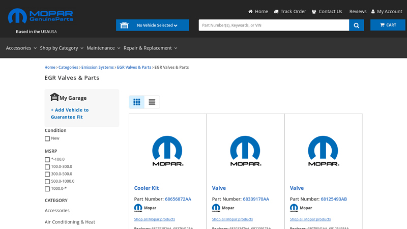 Shop EGR Valves & Parts Auto Parts