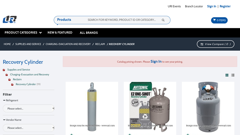 Shop Recovery Cylinders