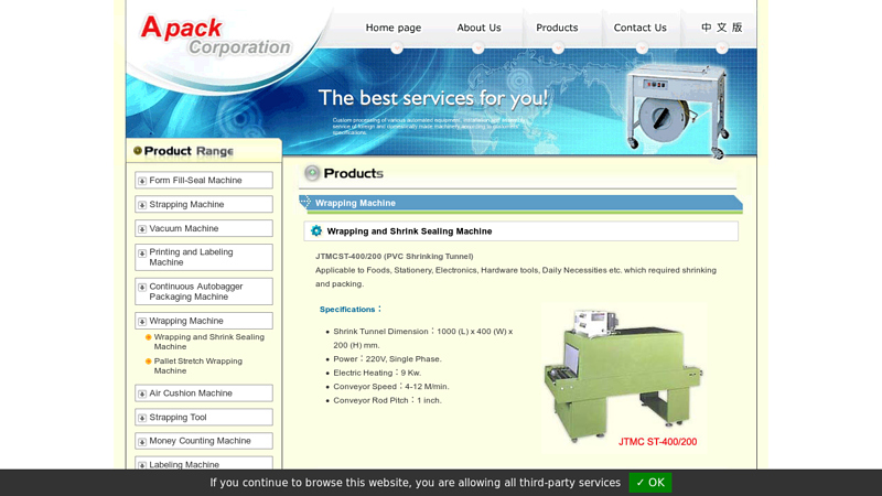 Shrink Wrap Packaging Machine Manufacturer