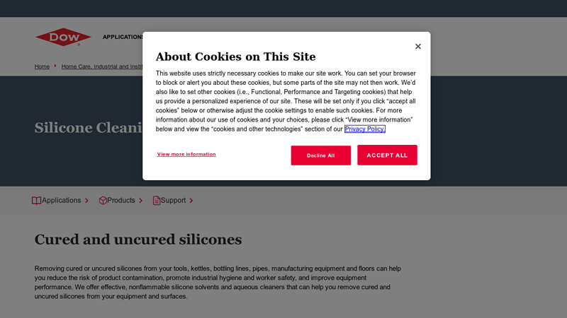 Silicone Cleaning and Removal