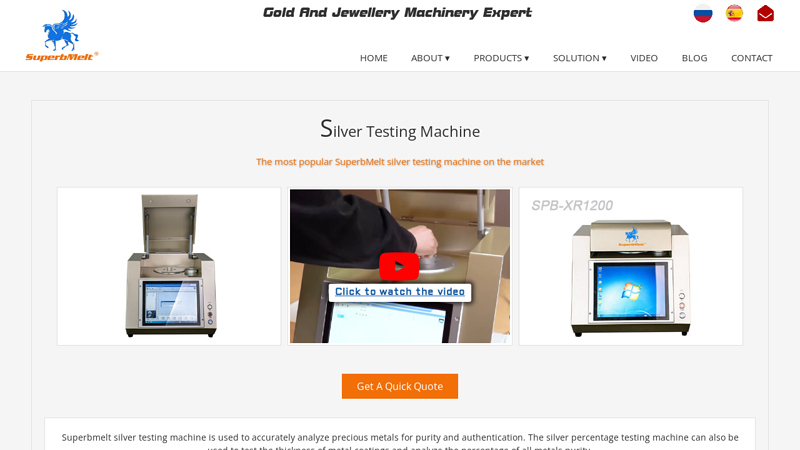 Silver Testing Machine