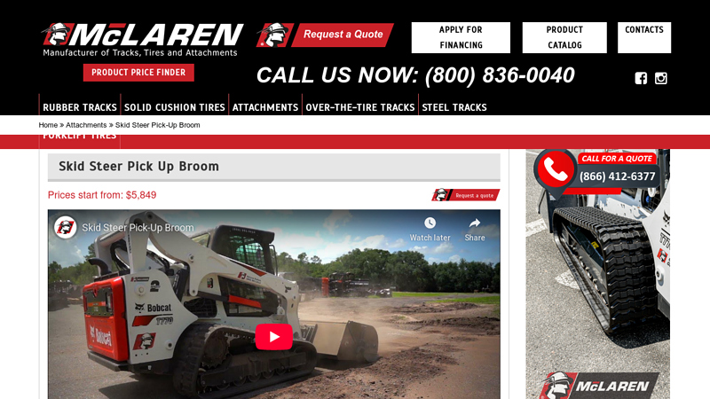 Skid Steer Pick Up Broom