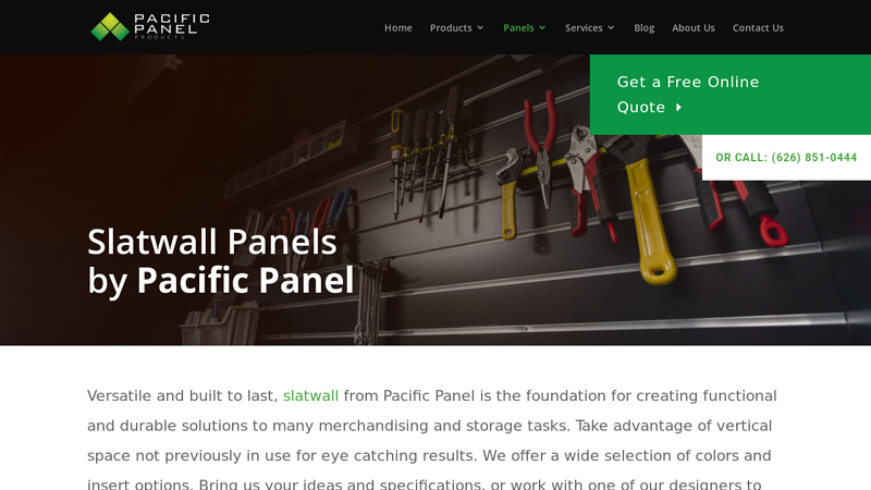 Slatwall Panels Made to Specification