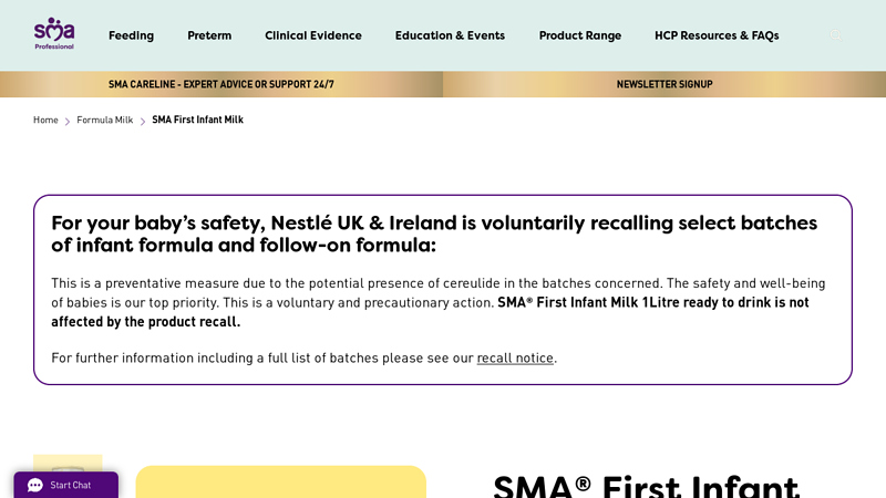 SMA First Infant Milk