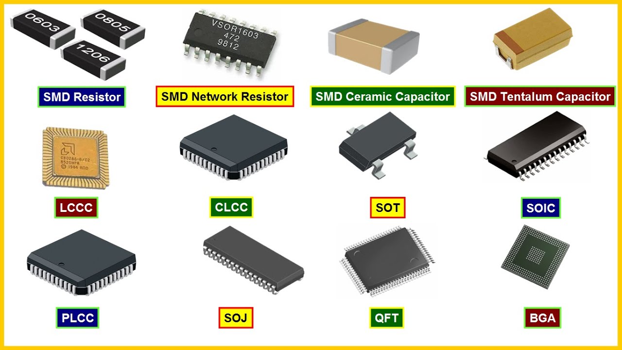 SMD Components: Capacitors, Resistors, Inductors, LEDs
