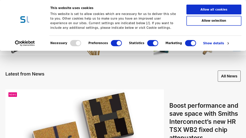 Smiths Interconnect Homepage