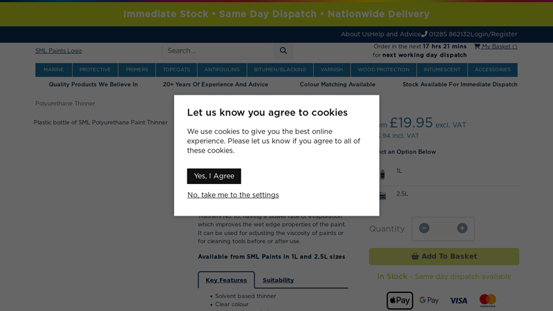 SML Polyurethane Thinner