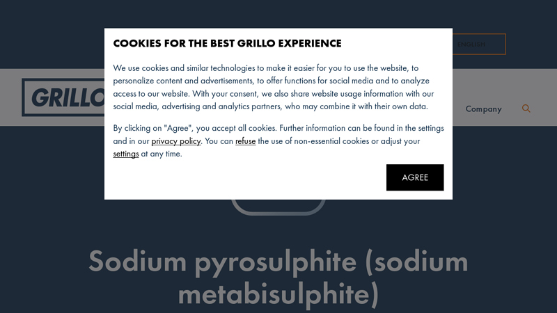 Sodium pyrosulphite (sodium metabisulphite)