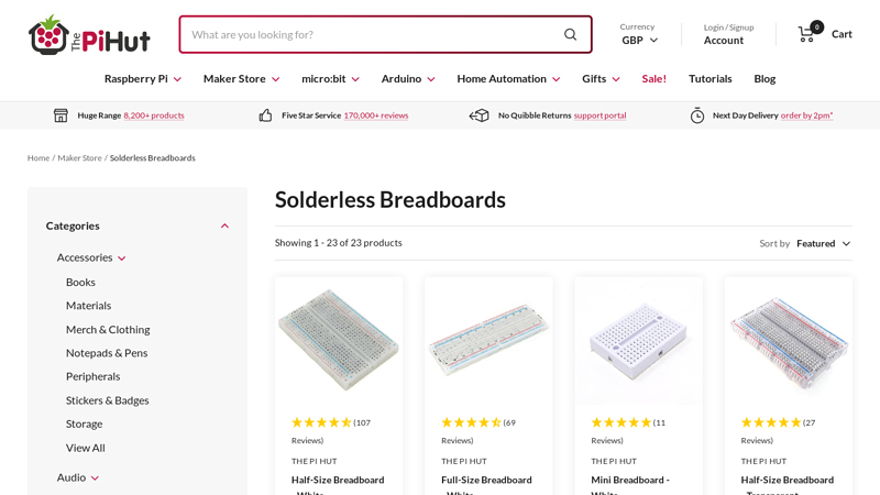 Solderless Breadboards