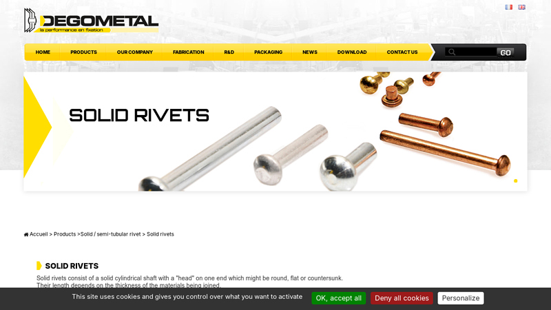 Solid rivets