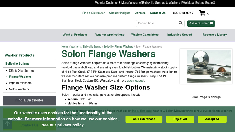 Solon Flange Washers