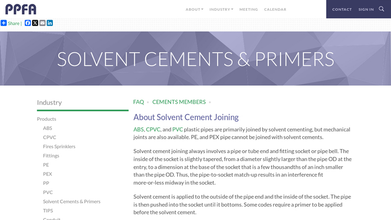 Solvent Cements & Primers